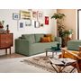 Voir la diapositive 3 : BEST MOBILIER Topaze - pouf - en velours côtelé
