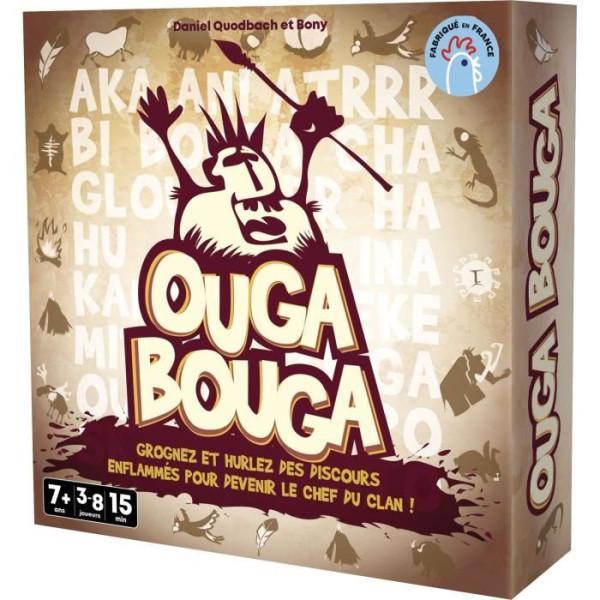 Asmodee Ouga bouga - asmodee - devenez le chef du clan - des 7 ans - fabriqué en france