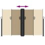 Voir la diapositive 5 : VIDAXL Auvent lateral retractable beige 160x1200 cm