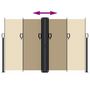 Voir la diapositive 5 : VIDAXL Auvent lateral retractable beige 160x1200 cm