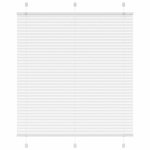 VIDAXL Store plisse blanc 120x100cm largeur du tissu 119,4cm polyester