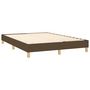 Voir la diapositive 4 : VIDAXL Cadre de lit sans matelas marron fonce 140x200 cm tissu