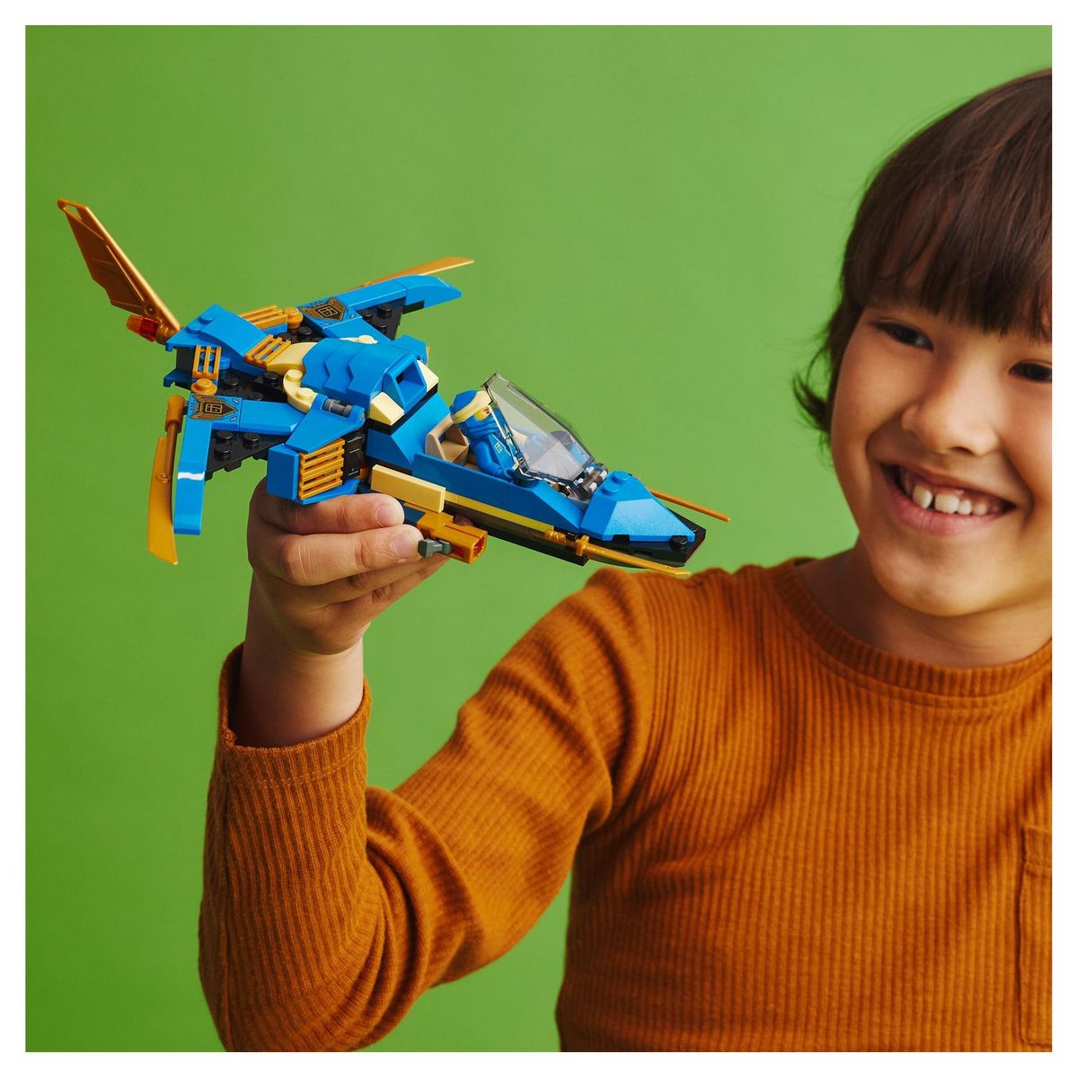 LEGO Ninjago 71784 Le Jet Supersonique de Jay &ndash; Évolution, Jouet de Ninja Évolutif, Construction Avion