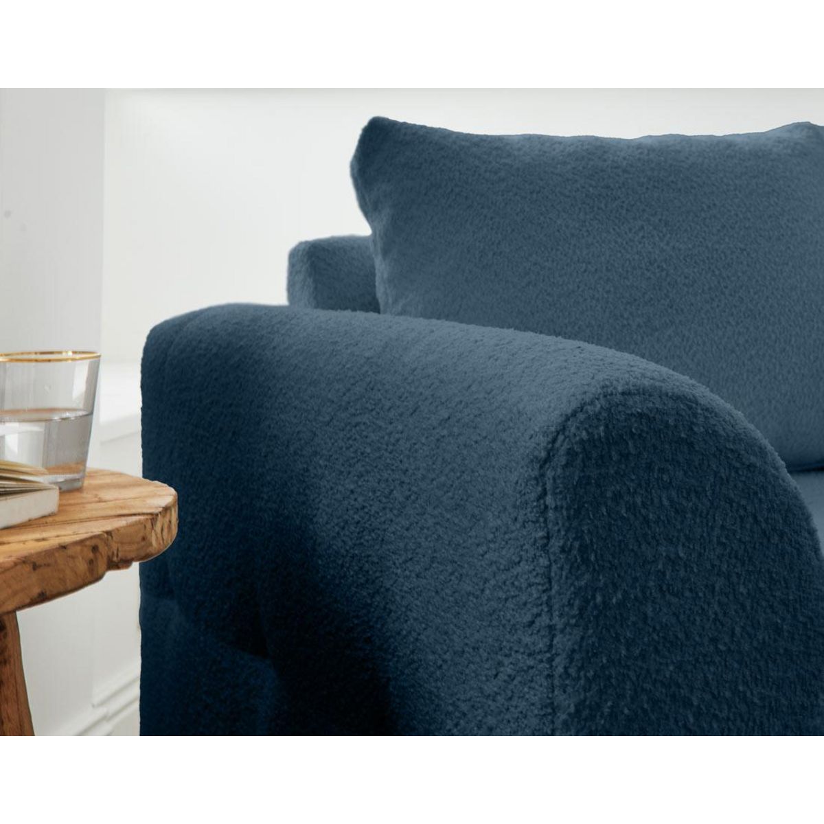 LISA DESIGN Rune - fauteuil - en tissu bouclette