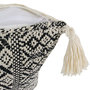 Voir la diapositive 2 : The Home Deco Factory Coussin à pompons Ethnique - L. 40 x l. 40 cm - Beige