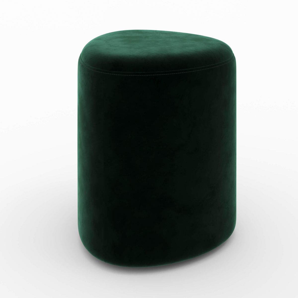 Rendez vous déco Pouf en velours vert - Emmy