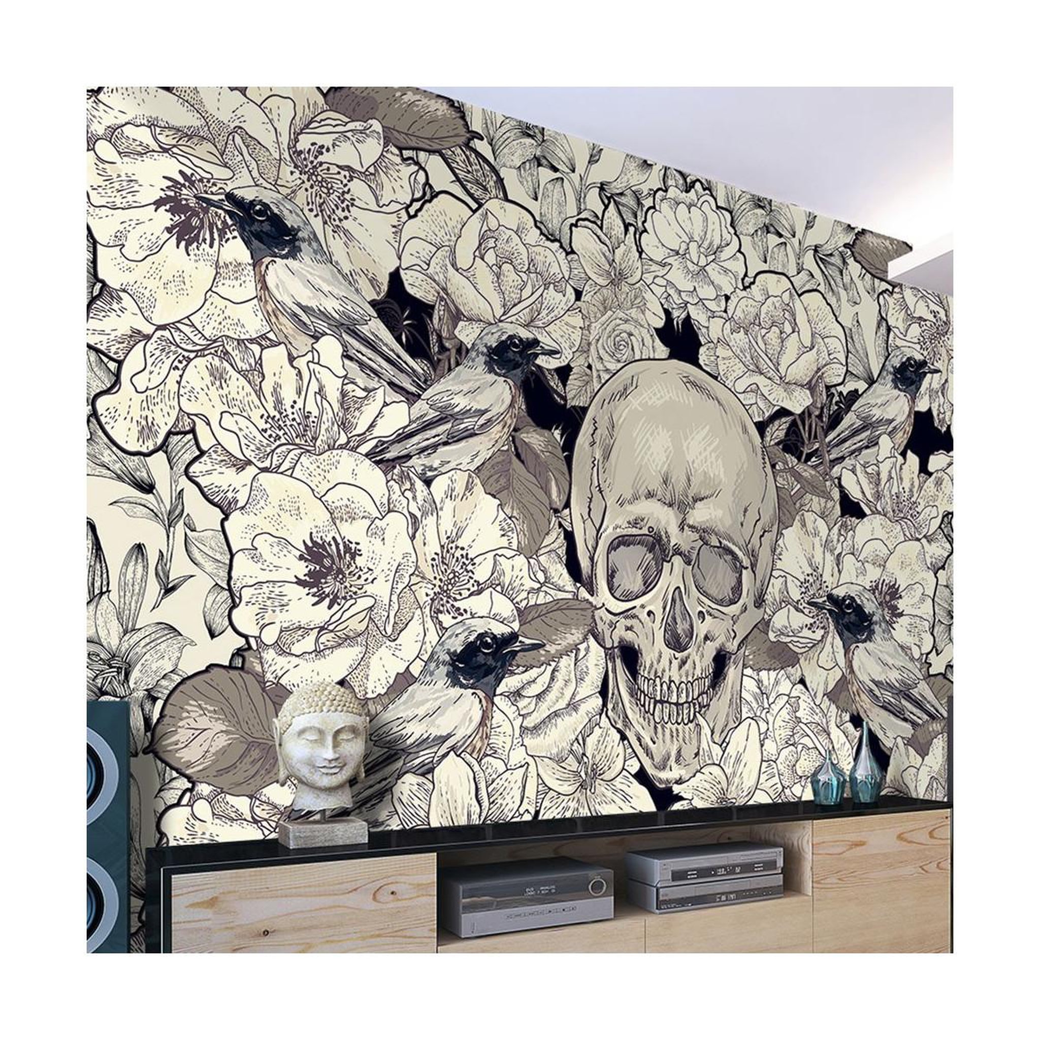 Paris Prix Papier peint  inspired by art nouveau. Coloris disponibles : Multicolore