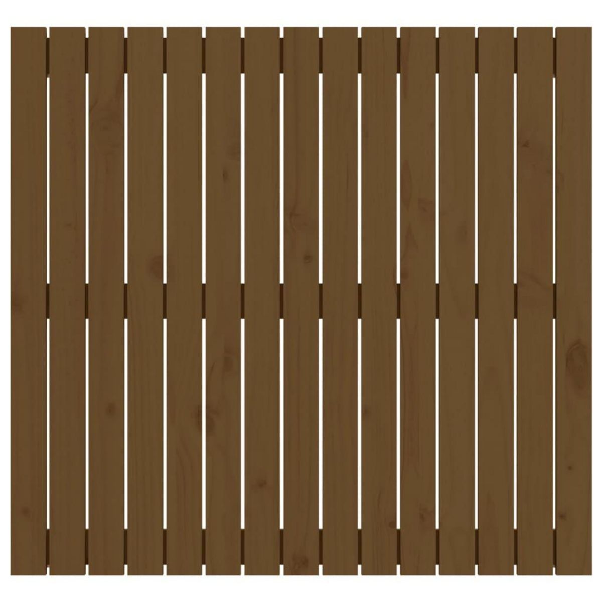 VIDAXL Tete de lit murale Marron miel 95,5x3x90 cm Bois massif de pin