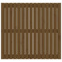 Voir la diapositive 4 : VIDAXL Tete de lit murale Marron miel 95,5x3x90 cm Bois massif de pin