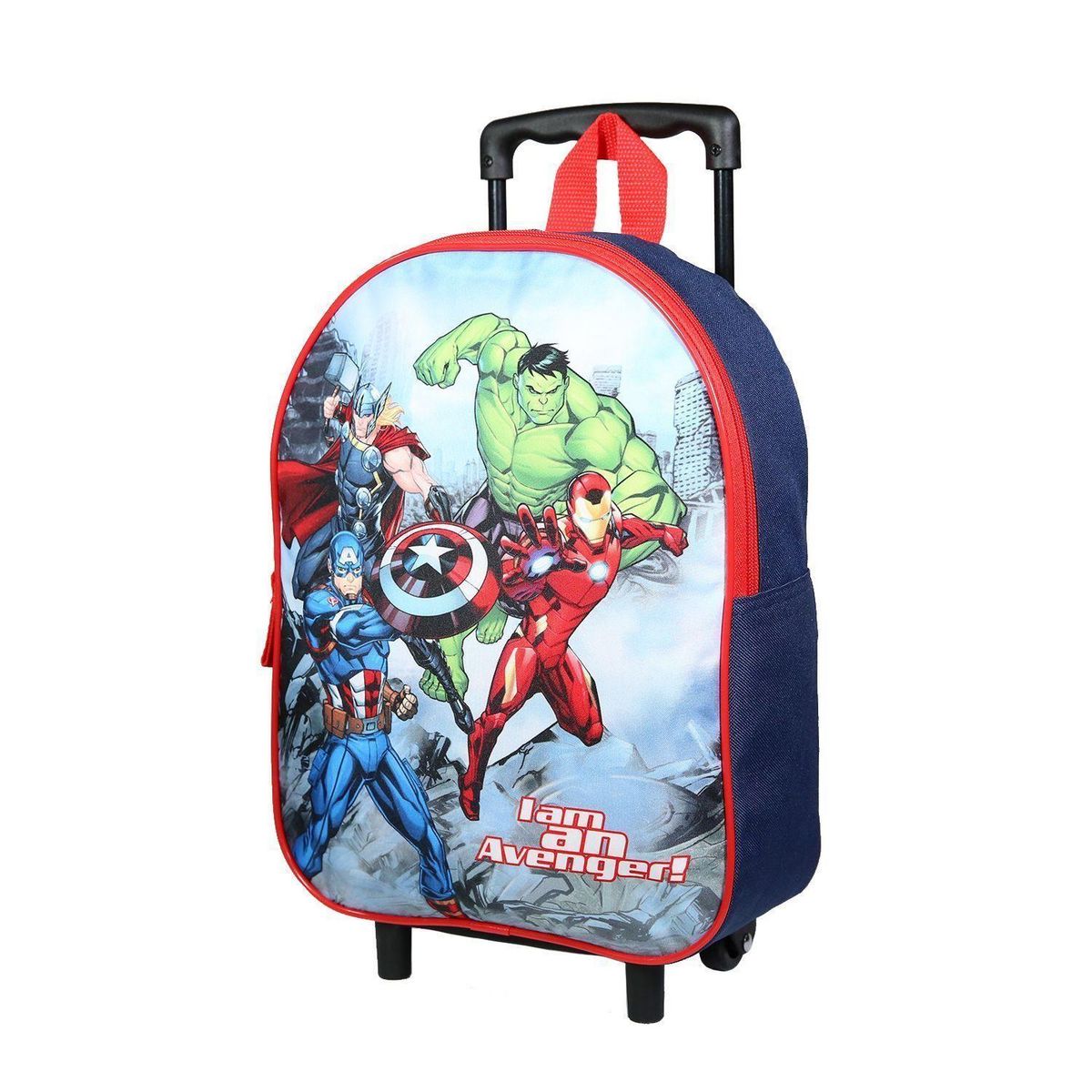 Bagtrotter Sac à dos à roulettes 31 cm Marvel Avengers Rouge et Bleu Bagtrotter