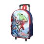 Voir la diapositive 2 : Bagtrotter Sac à dos à roulettes 31 cm Marvel Avengers Rouge et Bleu Bagtrotter