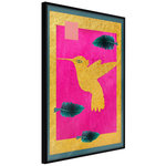 Paris Prix Affiche Murale Encadrée  Native American Hummingbird. Coloris disponibles : Jaune, Noir