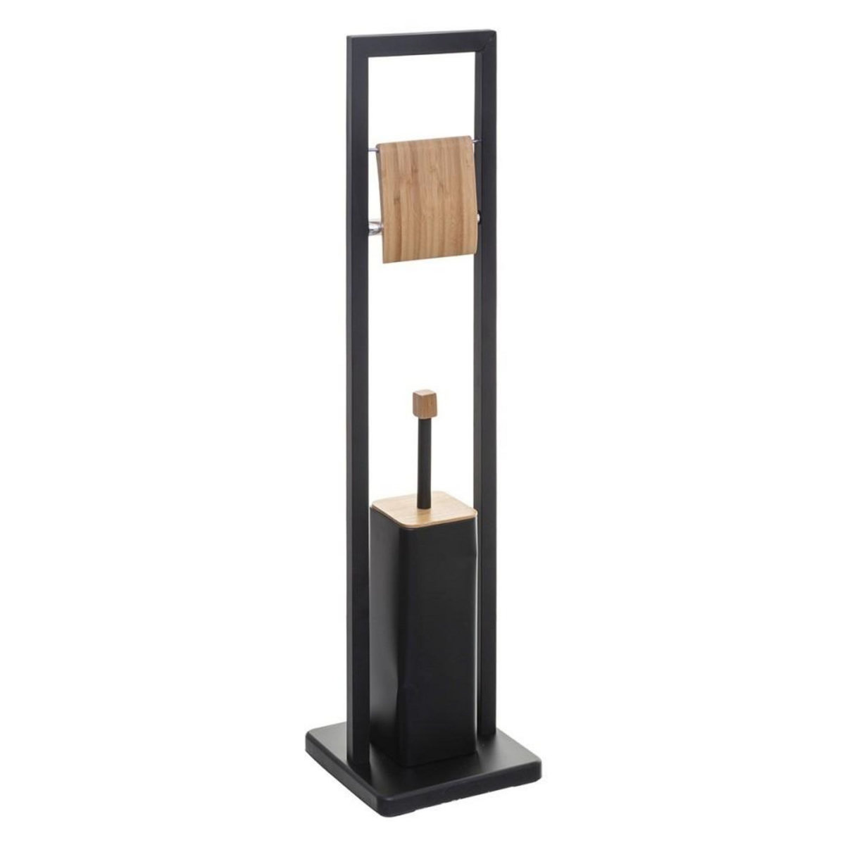 ATMOSPHERA Dérouleur WC avec brosse Natureo noir