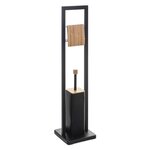 ATMOSPHERA Dérouleur WC avec brosse Natureo noir