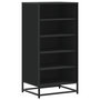 Voir la diapositive 2 : VIDAXL Etagere a chaussures noir 48x38x97,5 cm bois d'ingenierie