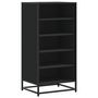 Voir la diapositive 2 : VIDAXL Etagere a chaussures noir 48x38x97,5 cm bois d'ingenierie