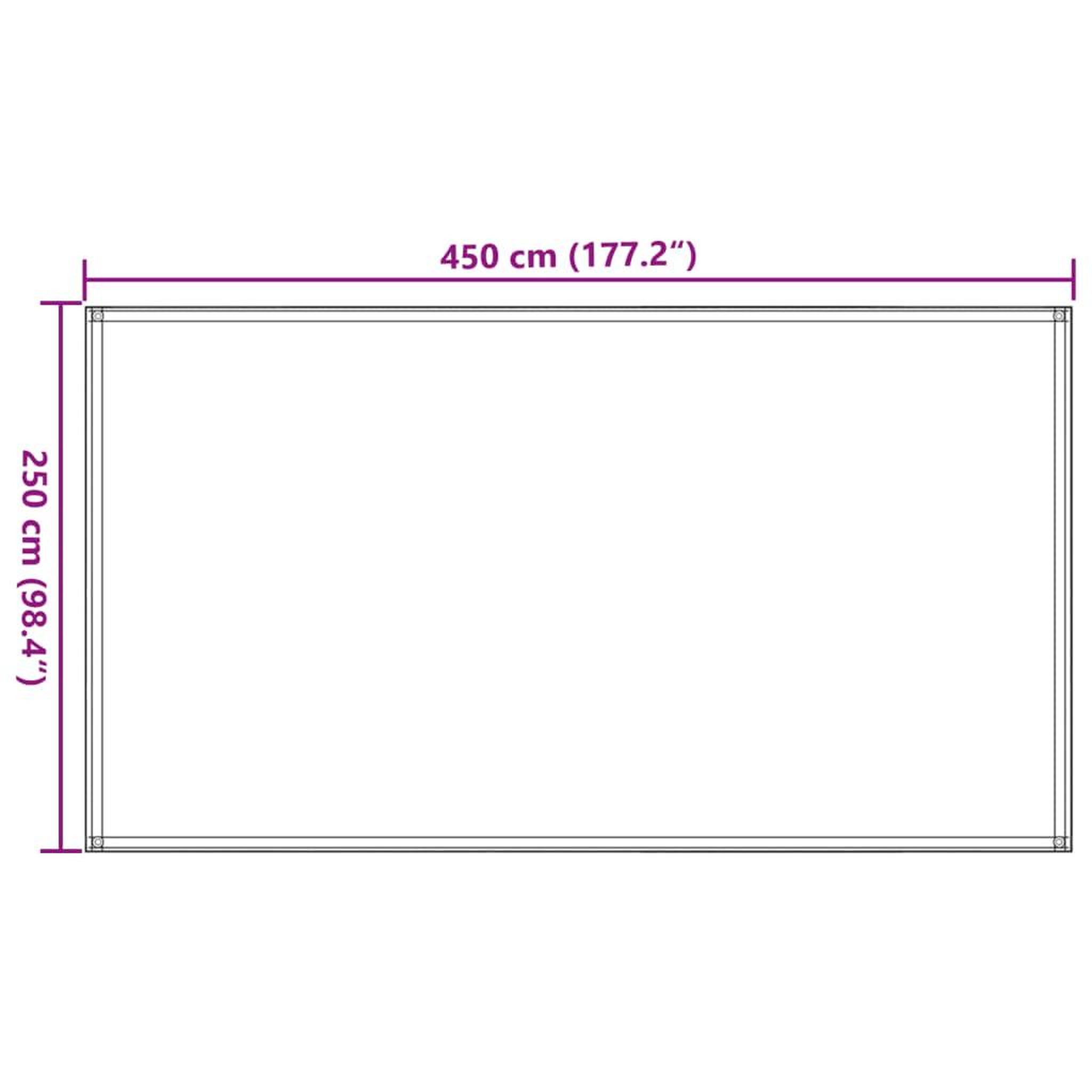 Voir la diapositive 6 : VIDAXL Tapis de tente 250x450 cm Bleu