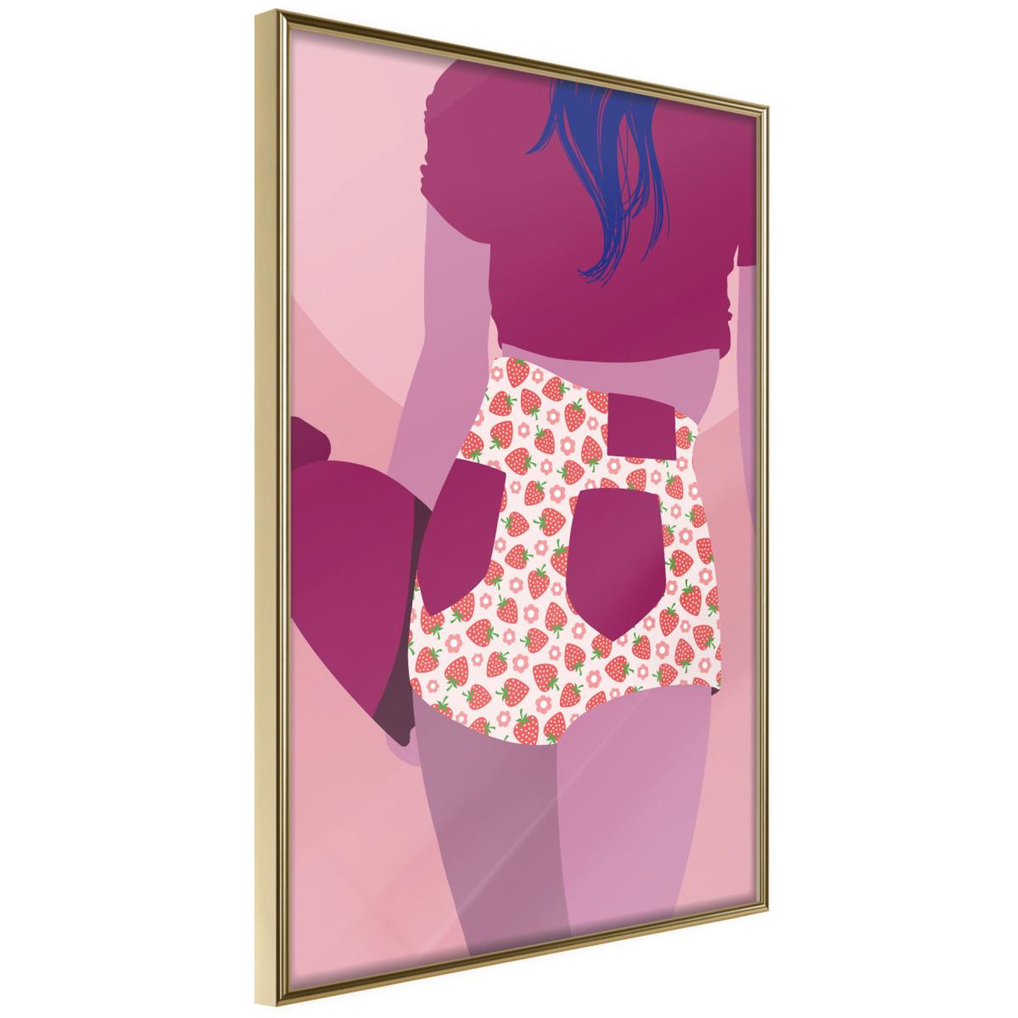 Voir la diapositive 1 : Paris Prix Affiche murale encadrée  fruity shorts