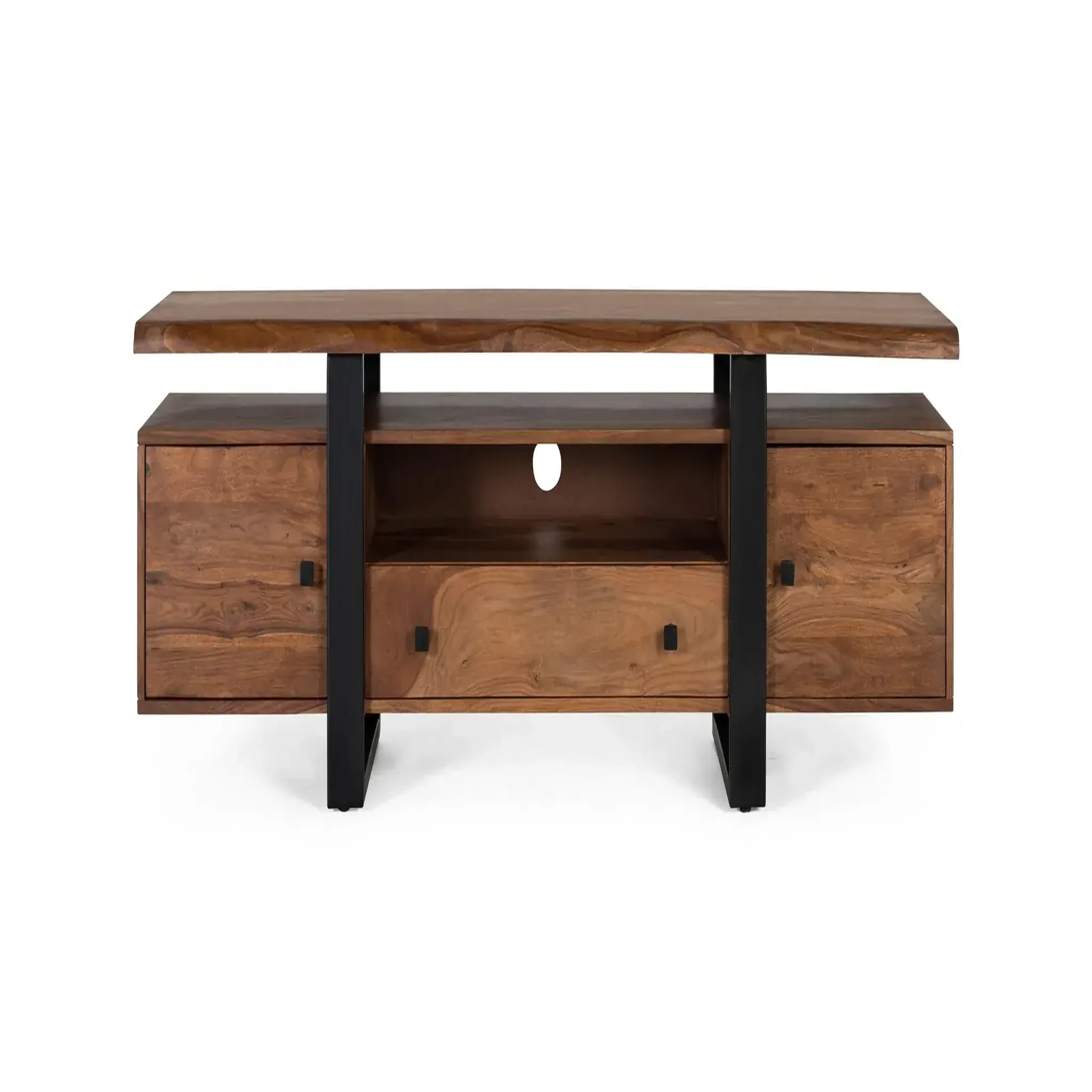 GINER Y COLOMER SL Meuble tv en bois de palissandre 170 cm style industriel