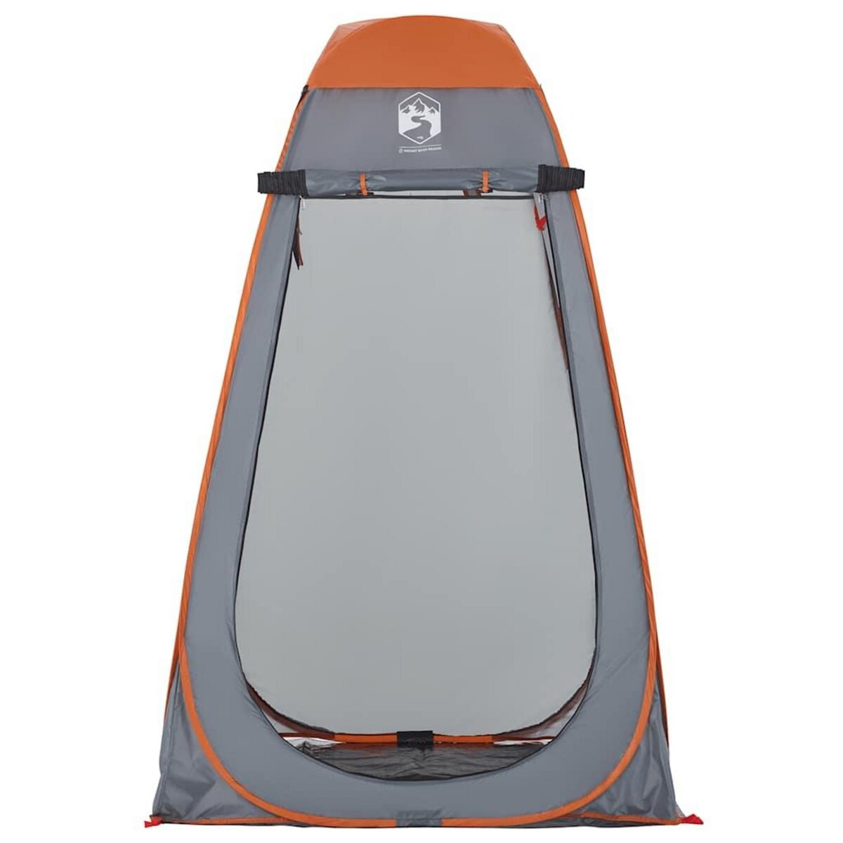 VIDAXL Tente d'intimite gris et orange escamotable impermeable