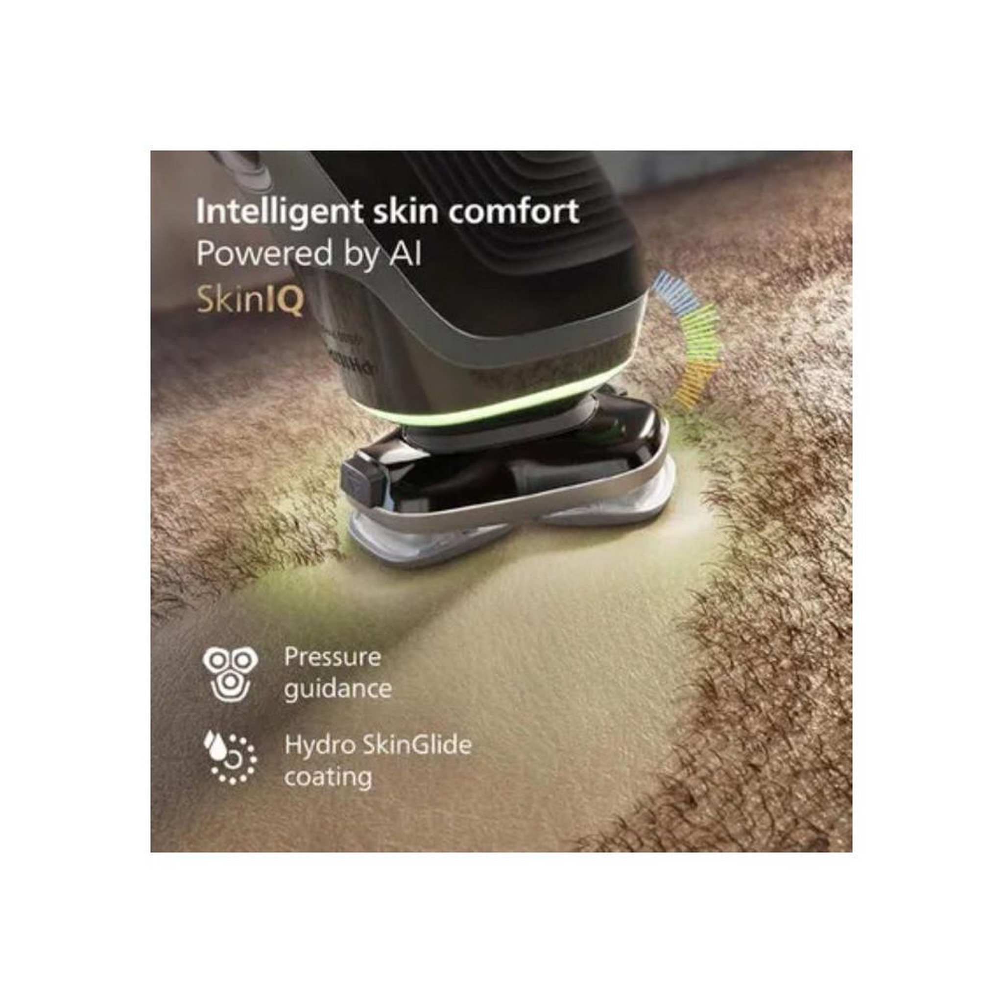 Voir la diapositive 2 : Philips Rasoir électrique rotatif i9000 prestige xp9208/30 or skiniq triple lift & cut 360°