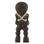 Voir la diapositive 1 : Paris Prix Personnage Déco en Bois  Takwimu  38cm Noir