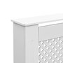 Voir la diapositive 5 : VIDAXL Cache-radiateur Blanc 112x19x81,5 cm MDF