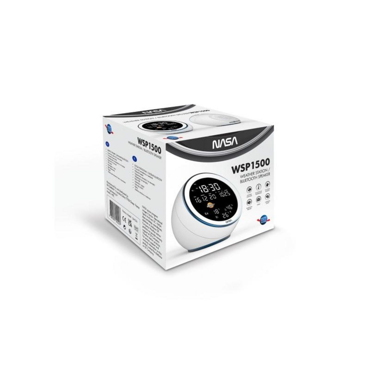 NASA Radio réveil Nasa WSP 1500WH Blanc