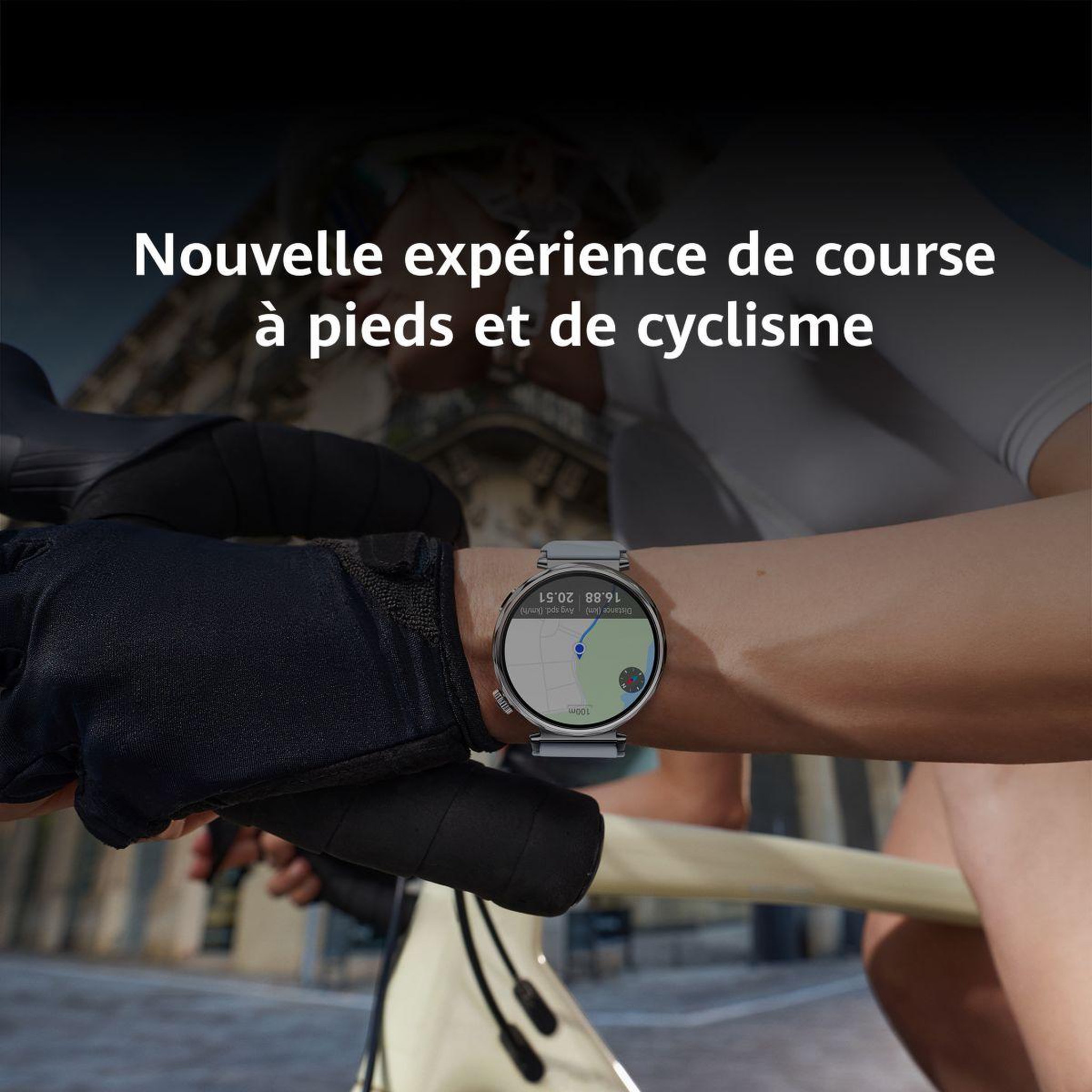 Voir la diapositive 5 : HUAWEI Montre connectée Pack Watch GT5 41mm Blanc + Buds Blancs