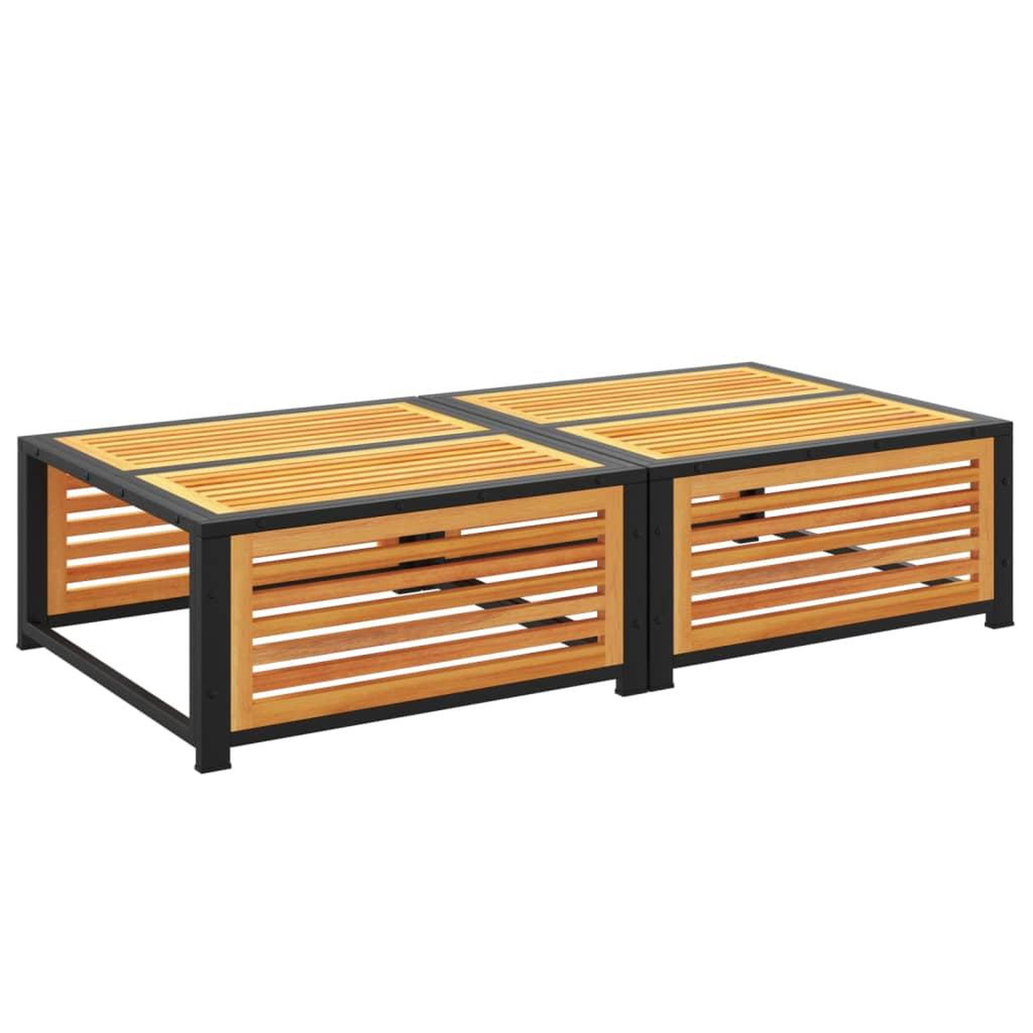 Voir la diapositive 5 : VIDAXL Table de jardin avec tabouret bois d'acacia massif