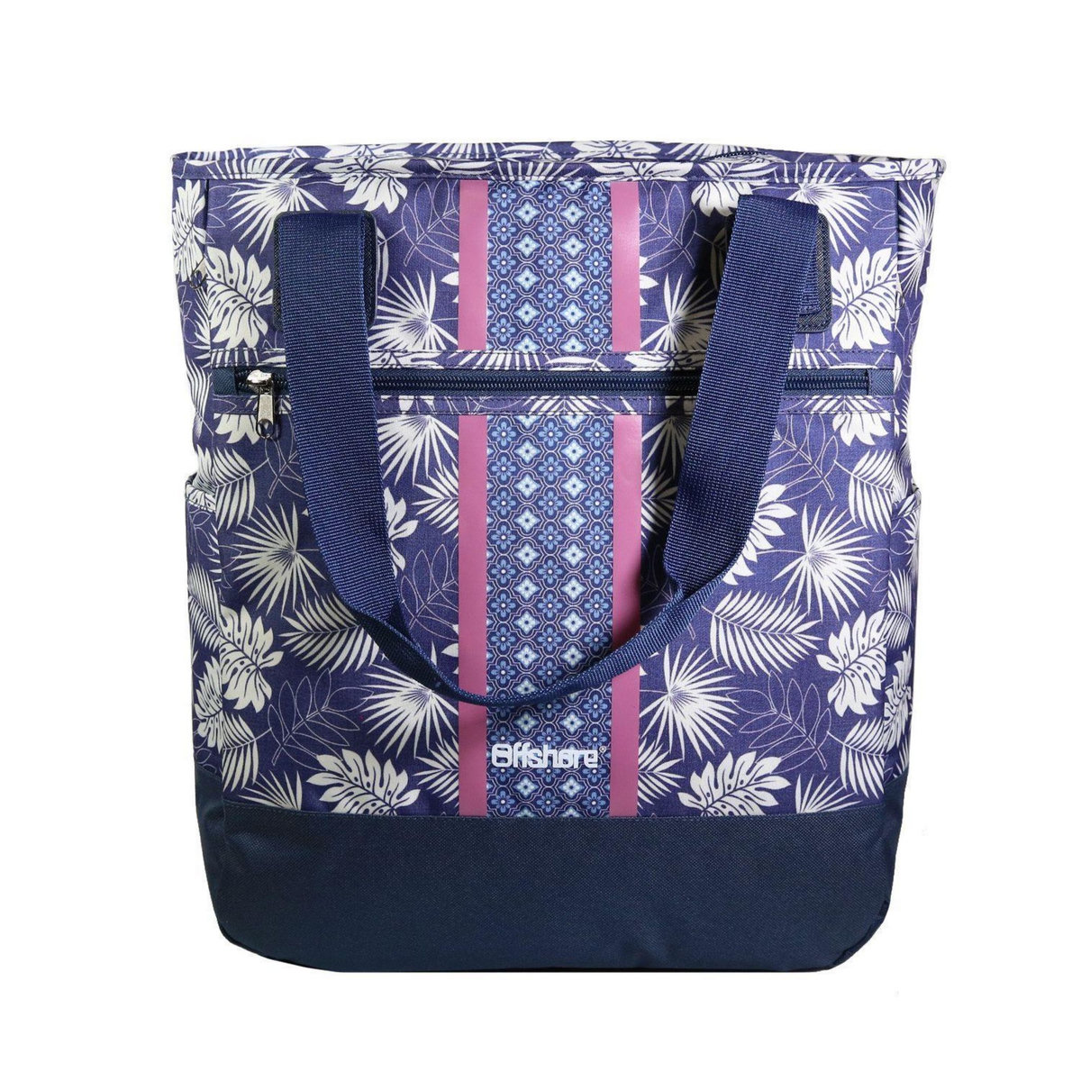 Bagtrotter BAGTROTTER Sac 3 en 1 : sac à dos, sac shopping et yoga Offshore Bleu Fleurs