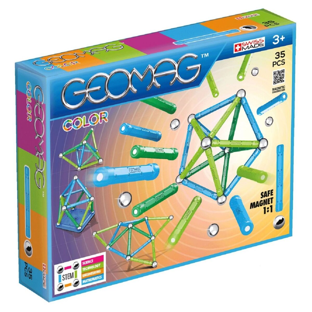 GEOMAG Coffret Geomag color 35 pièces