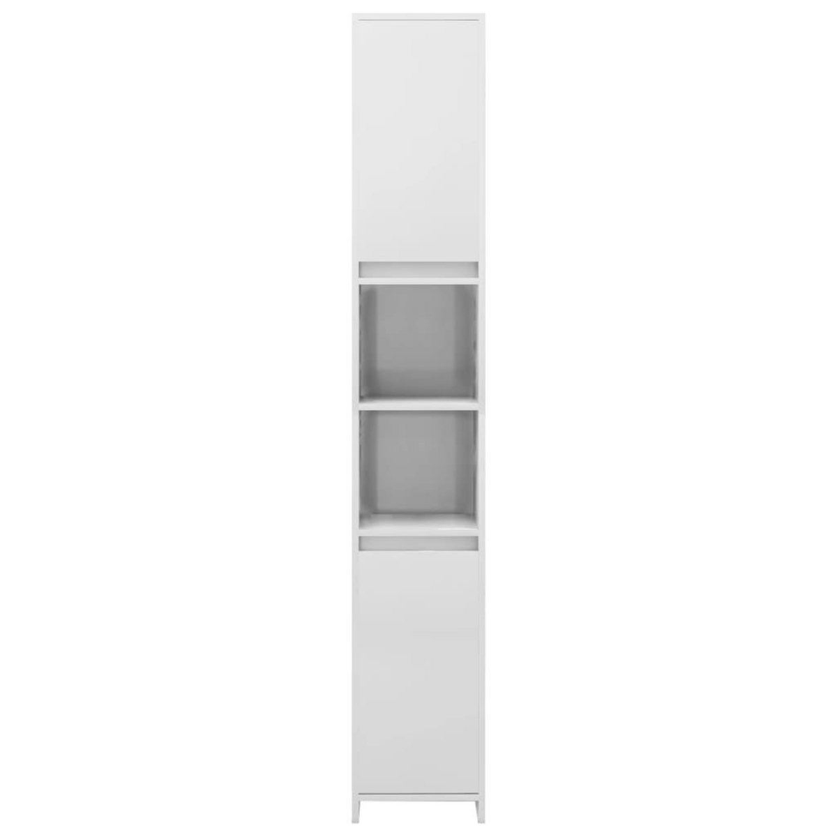 VIDAXL Armoire de salle de bain Blanc brillant Bois d'ingenierie