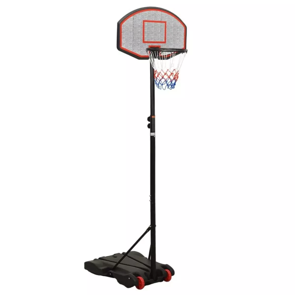 VIDAXL Support de basket-ball Noir 216-250 cm Polyethylene