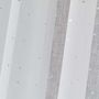 Voir la diapositive 2 : Paris Prix Rideau Voilage à Oeillets  Elea  140x240cm Blanc & Argent