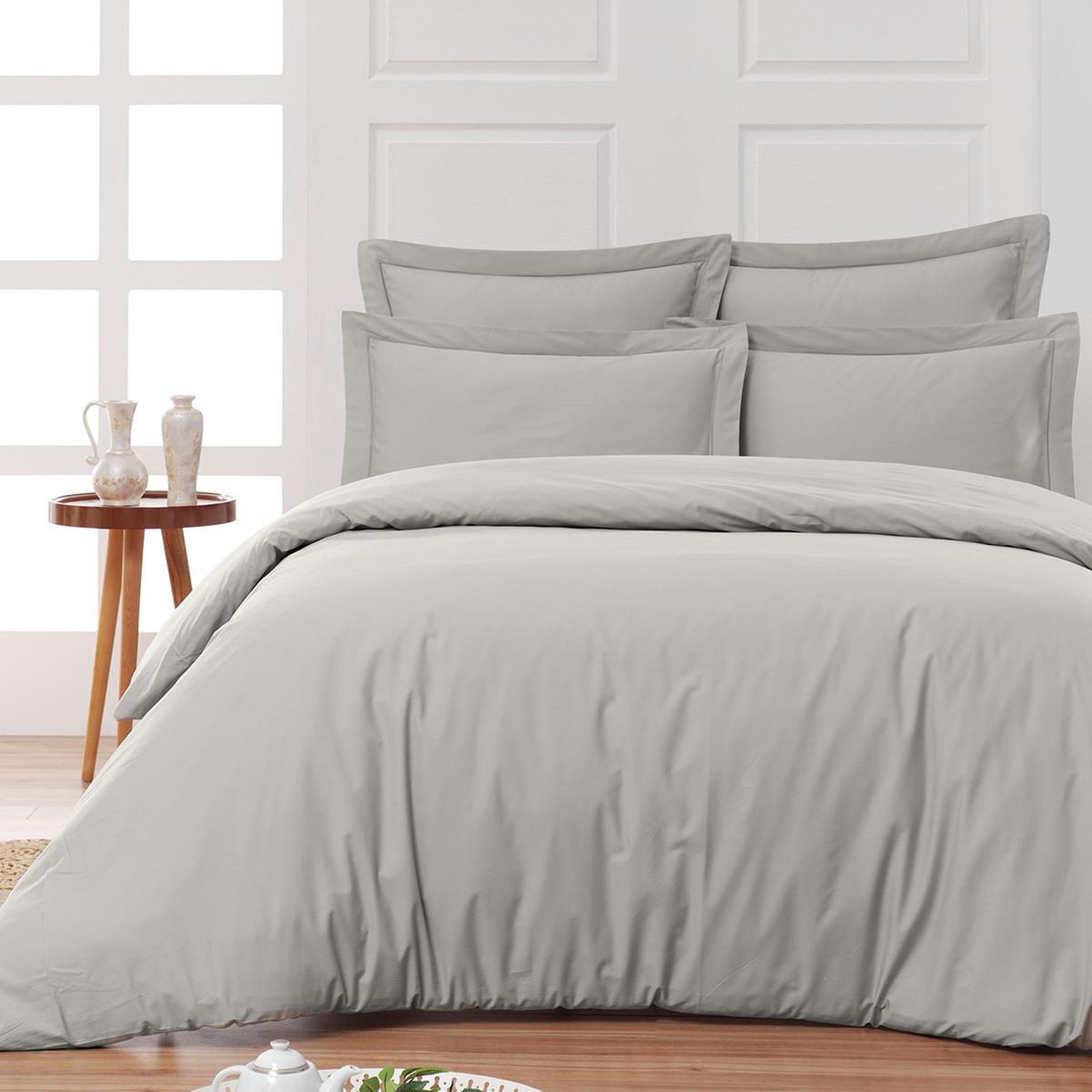 Voir la diapositive 4 : Sensei Maison Drap housse en percale de coton pour lit articulé SOFT PERCALE