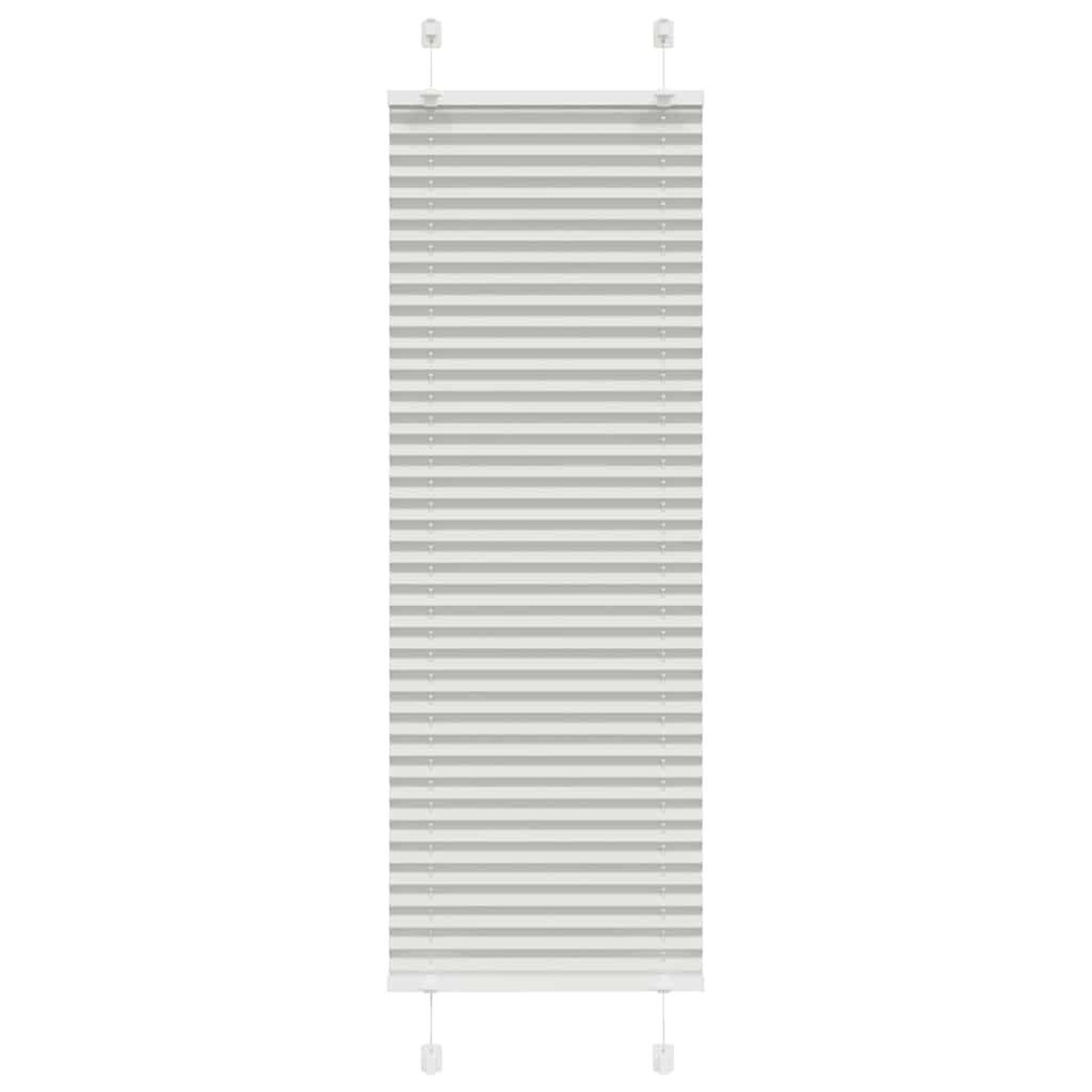 VIDAXL Store plisse gris clair 50x150 cm largeur du tissu 49,4 cm