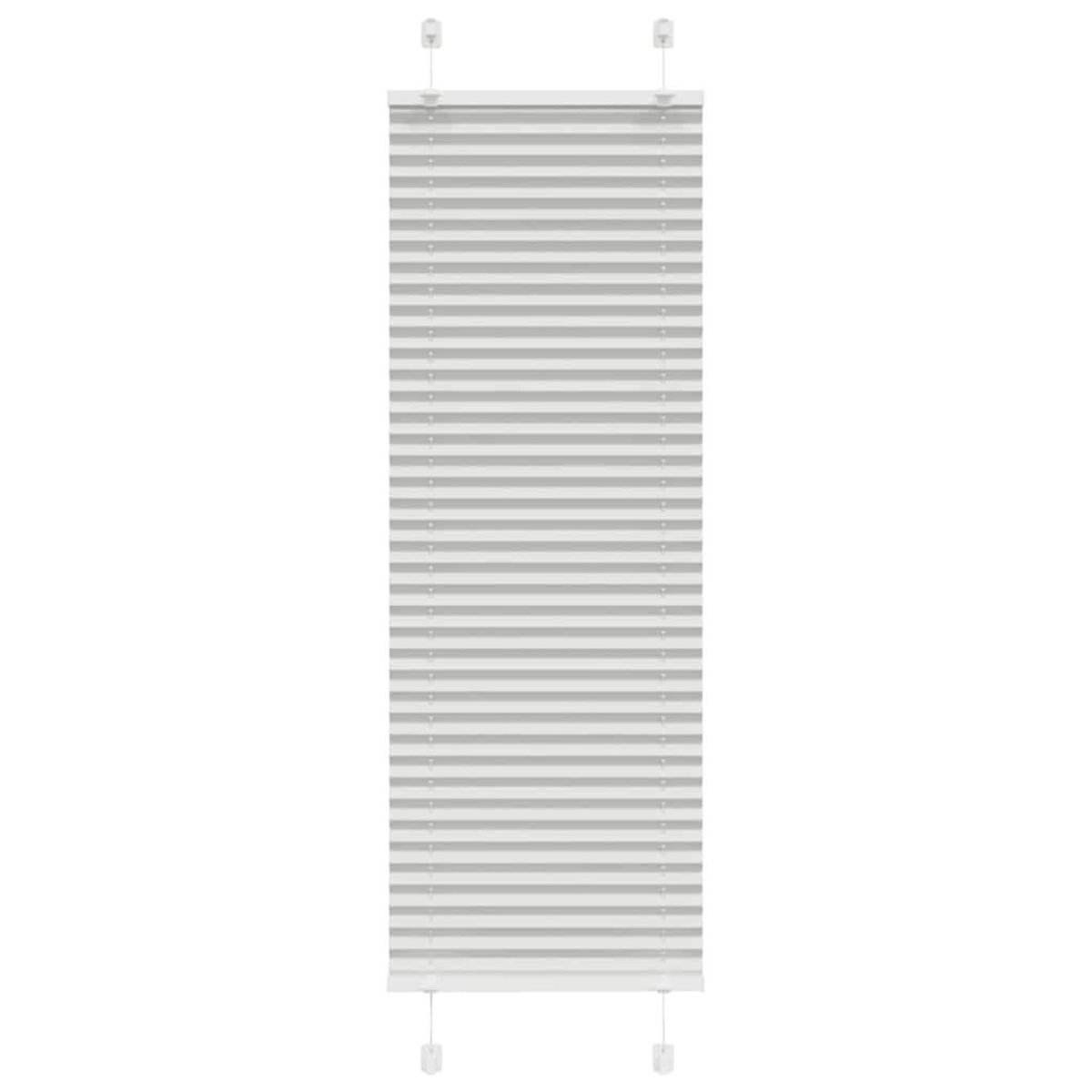 VIDAXL Store plisse gris clair 50x150 cm largeur du tissu 49,4 cm