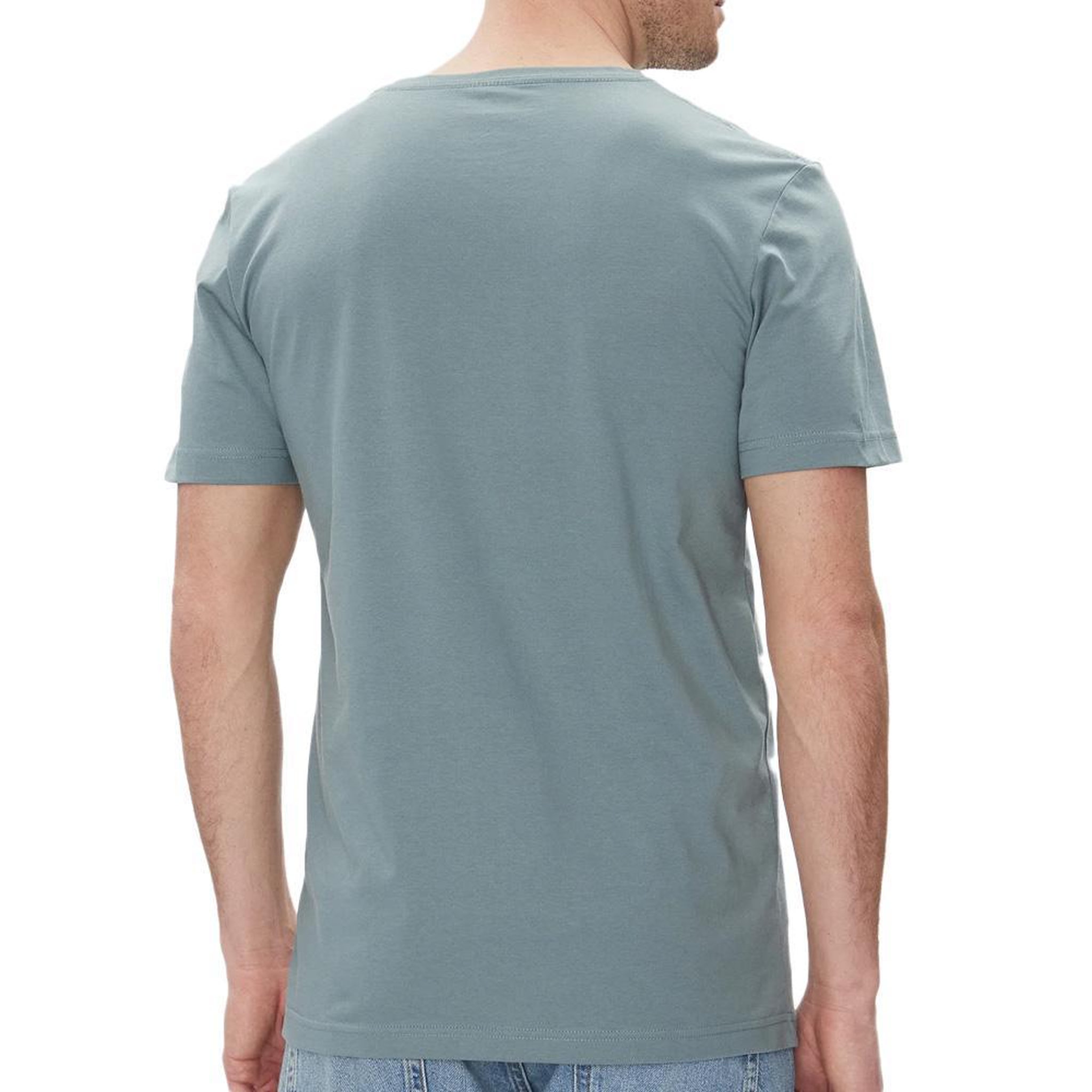 Voir la diapositive 2 : CALVIN KLEIN JEANS T-Shirt Bleu/Gris Homme Calvin Klein Jeans Brush Stroke Graphic