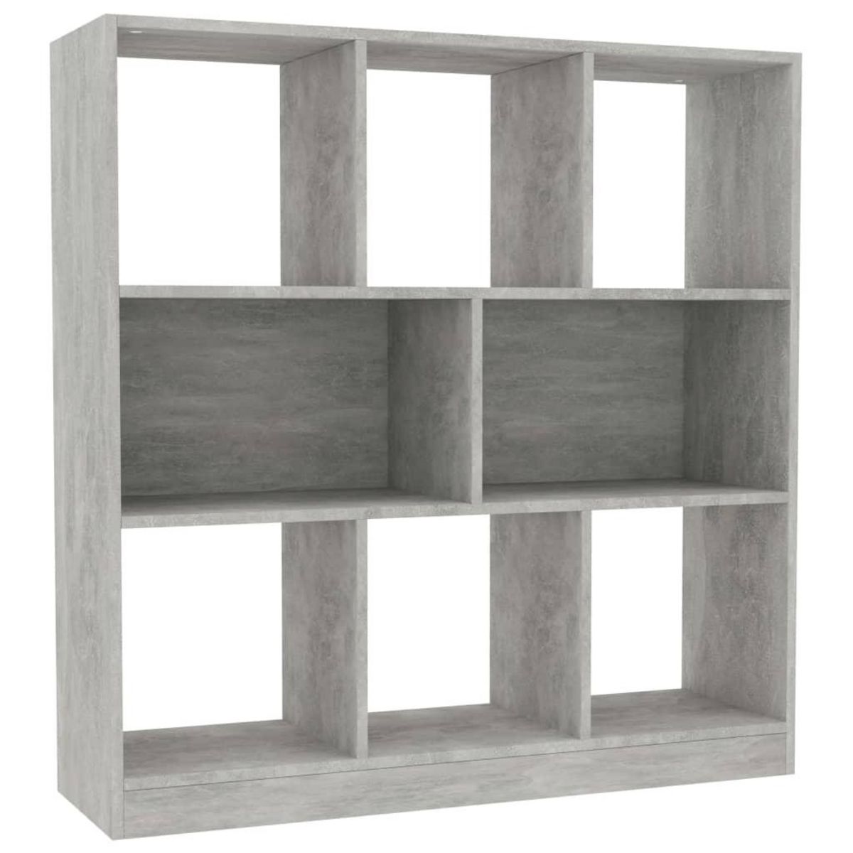 VIDAXL Bibliotheque Gris beton 97,5x29,5x100 cm Bois d'ingenierie