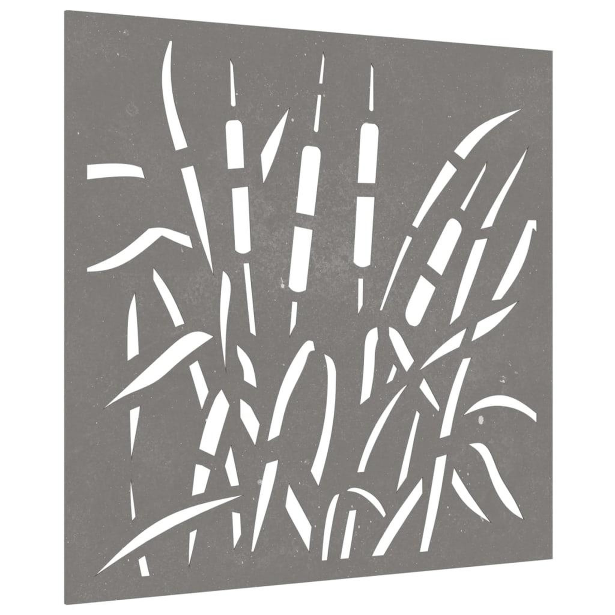 Voir la diapositive 3 : VIDAXL Decoration murale jardin 55x55 cm acier corten design d'herbe