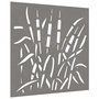 Voir la diapositive 3 : VIDAXL Decoration murale jardin 55x55 cm acier corten design d'herbe