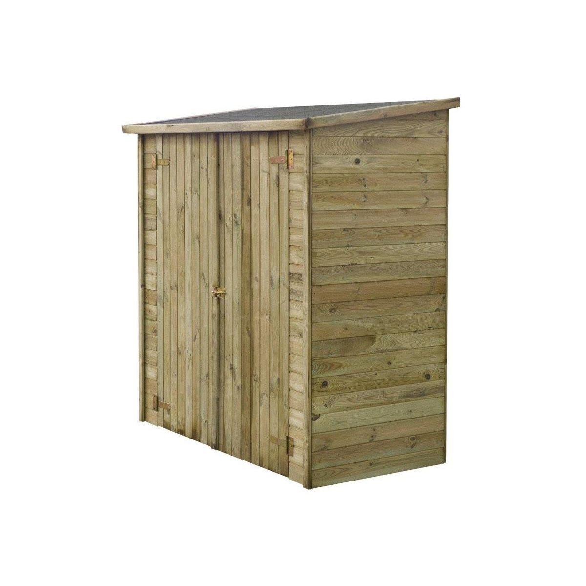 Habitat et Jardin ABRI JARDIN BOIS ADOSSABLE LIPKI - 1.79 X 0.90 X 1.78/1.87 m