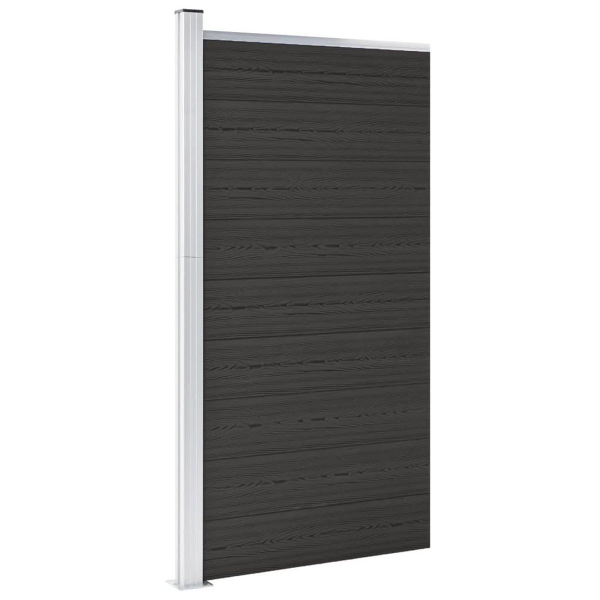 VIDAXL Panneau de cloture WPC 95x186 cm Noir