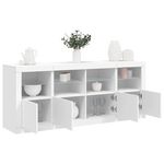 VIDAXL Buffet avec lumieres LED blanc 163x37x67 cm
