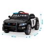 Voir la diapositive 3 : PLAY4FUN Voiture de police électrique 2x 30W - marche AV/AR, Gyrophares et Mégaphone