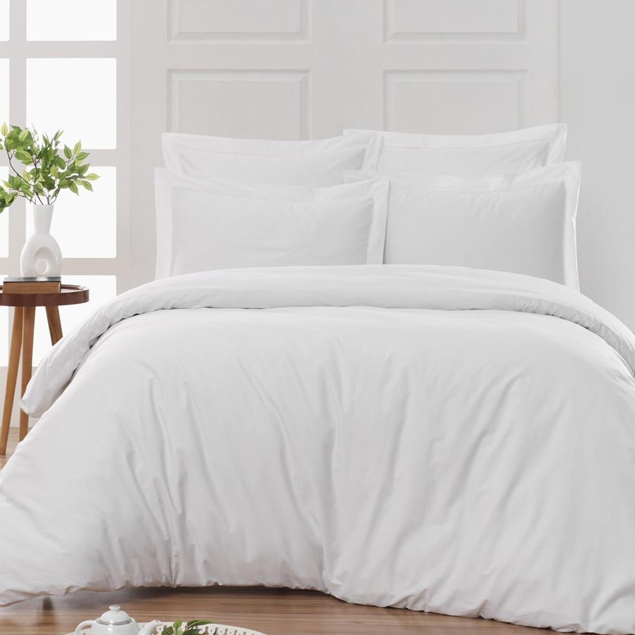Voir la diapositive 5 : Sensei Maison Drap plat en percale de coton SOFT PERCALE