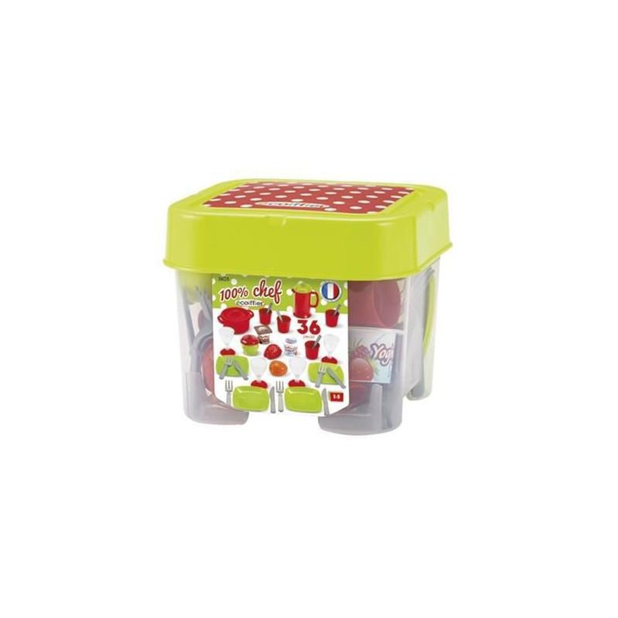 Voir la diapositive 2 : Ecoiffier ECOIFFIER CHEF Coffret Dinette