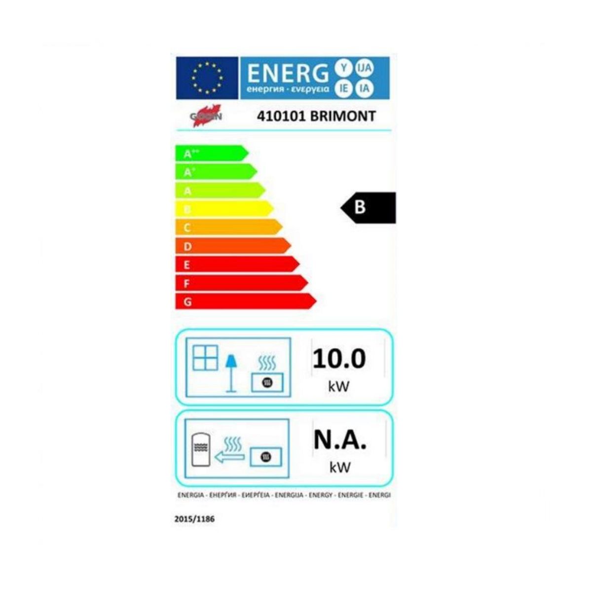 Godin Poêle à bois fonte 10kw anthracite - 410101ANTH