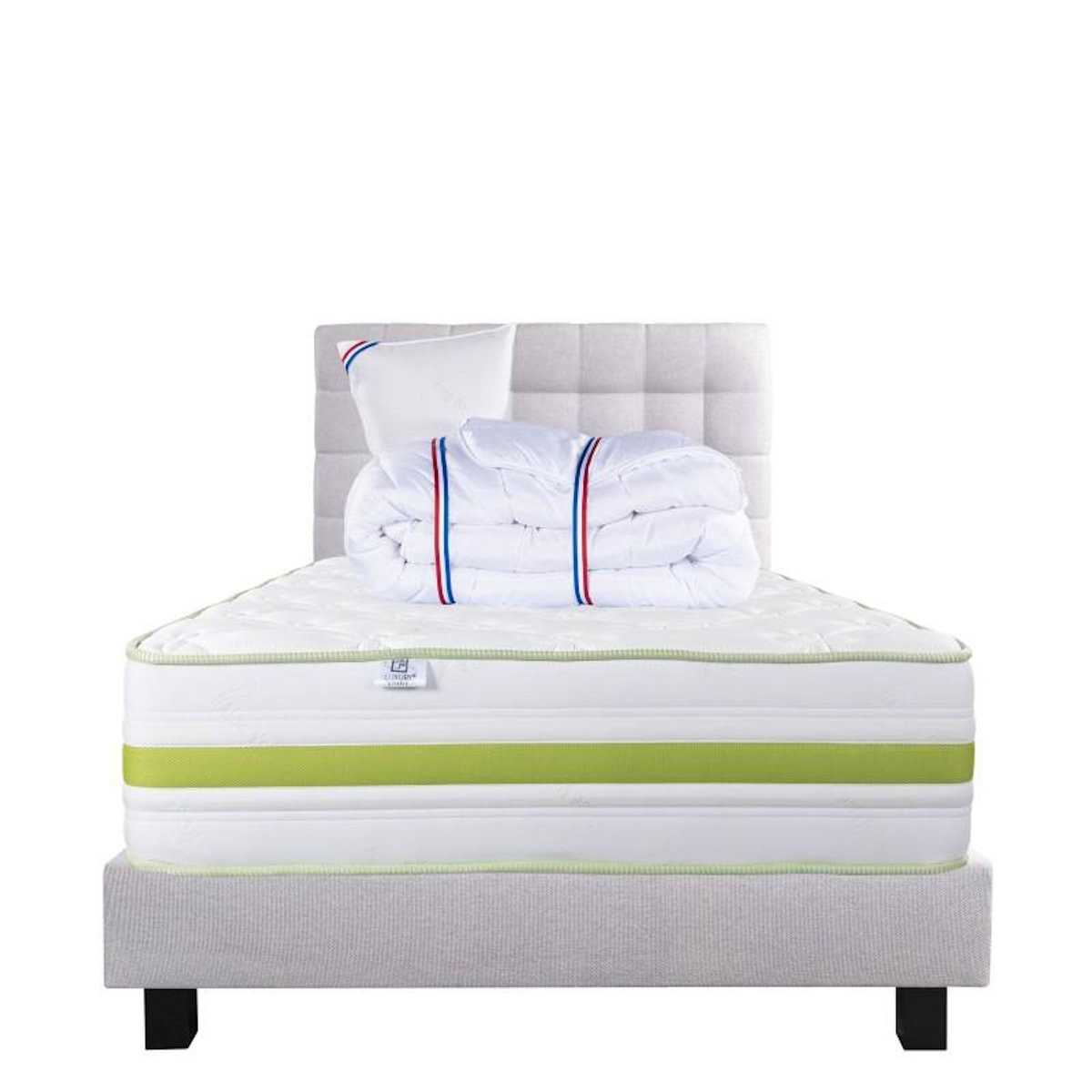 LUXURY LITERIE Ensemble literie mousse, Rêverie Ferme, Gris